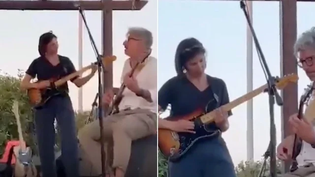 Elly Schlein suona la chitarra alla festa dell’Unità: il video