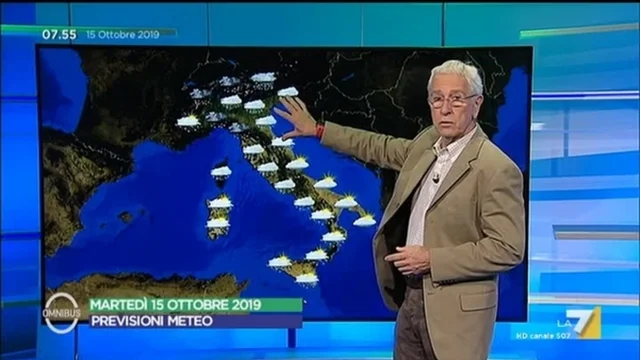 Le previsioni del tempo del 15 ottobre