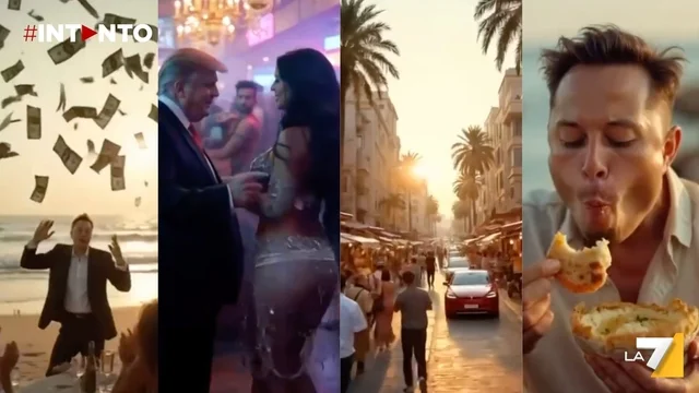 Gaza trasformata in un’oasi: l’assurdo futuro immaginato da Trump in un video AI