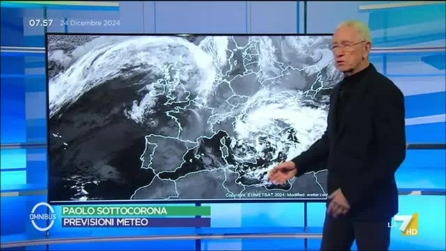 Le previsioni meteo di oggi di Paolo Sottocorona