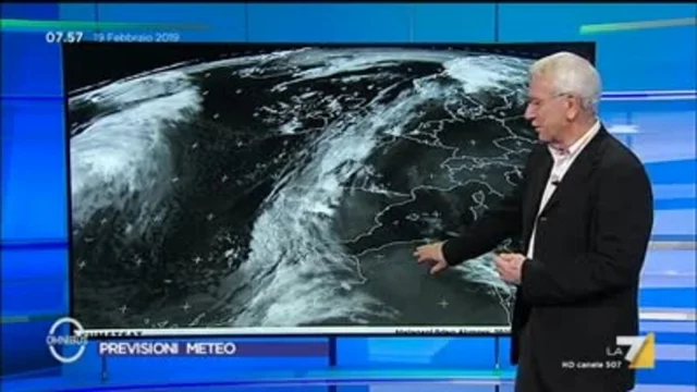 Le previsioni del tempo del 19 febbraio