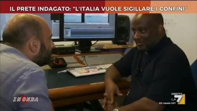 Il prete indagato: 'L'Italia vuole sigillare i confini'