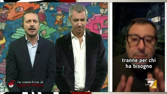 Luca e Paolo, la diretta instagram di Salvini