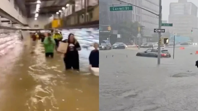 New York allagata, le immagini apocalittiche della città americana sommersa