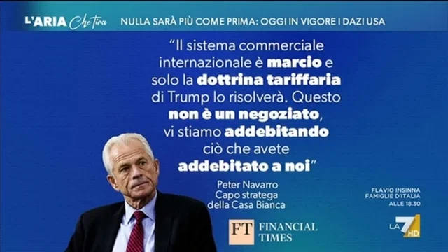 L'Aria Che Tira - Puntata del 9/4/2025