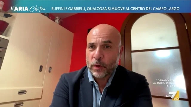 Ruffini e Gabrielli nel campo largo, David Parenzo a Fabio Dragoni: "Perché sorridi?", "Una rivoluzione copernicana!"