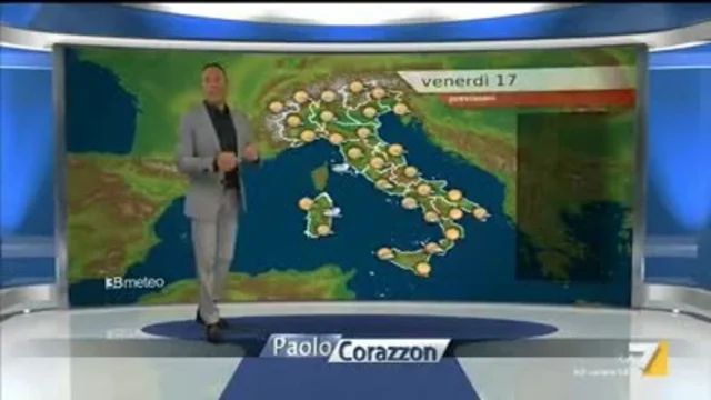 Il meteo della sera