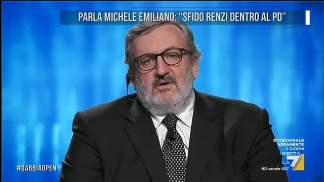 Parla Michele Emiliano: 'Sfido Renzi dentro al PD'