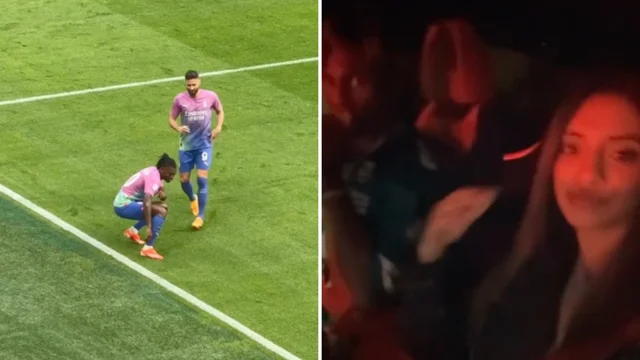 L'influencer e cena dopo la partita con l'attaccante del Milan: il video