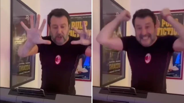 Il Milan elimina il Napoli in Champions League, Salvini esulta: "Sì, sì, sì..."