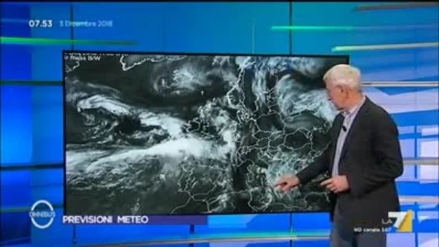 Il meteo del 3 dicembre