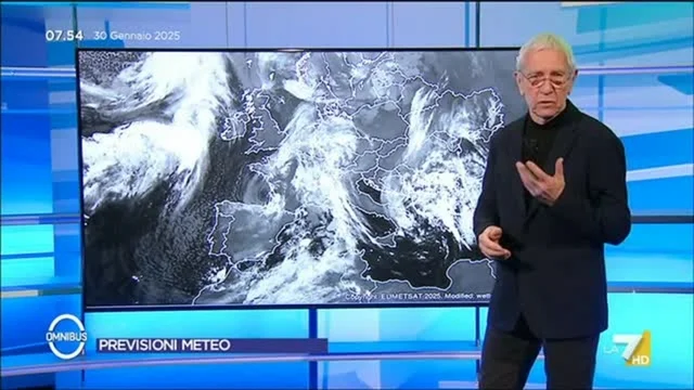 Le previsioni meteo di oggi giovedì 30 gennaio di Paolo Sottocorona