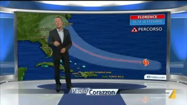 Il meteo della sera del 11 settembre