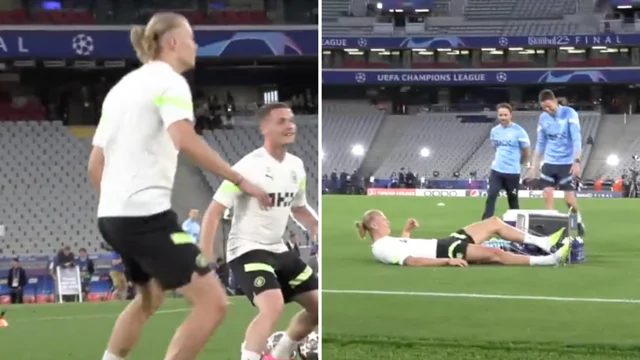 Manchester City, incidente in allenamento per Erling Haaland: ecco cosa è successo