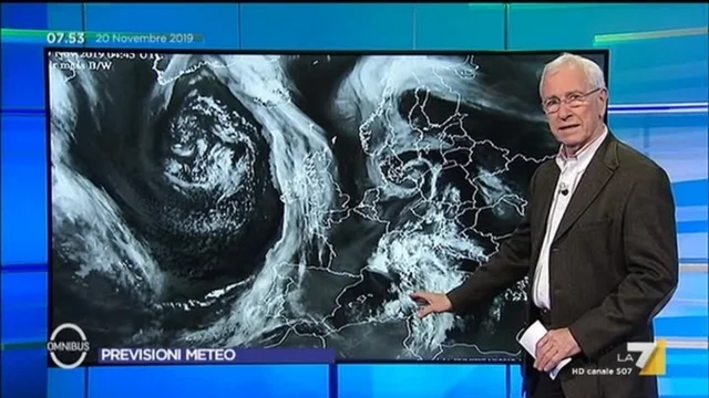 Il meteo di mercoledì 20/11/2019