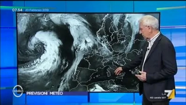 Le previsioni del tempo del 20 febbraio