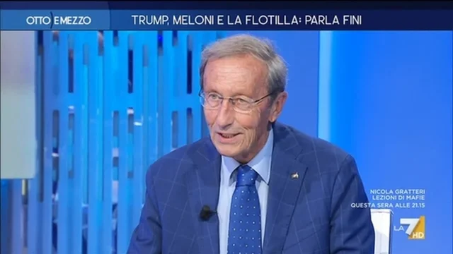Trump, Meloni e la Flotilla: parla Fini - Otto e Mezzo