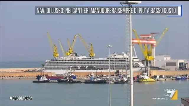 Navi di lusso: nei cantieri manodopera sempre più a basso costo