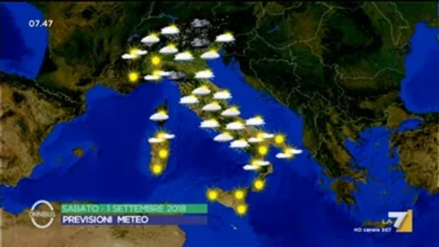 Il meteo di oggi -
