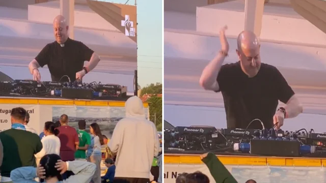 Il prete Dj fa esplodere la piazza della Gmg: le immagini dai social