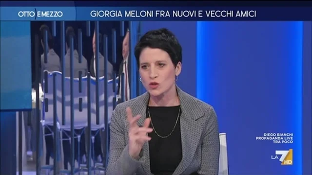 Giorgia Meloni fra nuovi e vecchi amici - Otto e Mezzo - Puntata del 9/6/2023