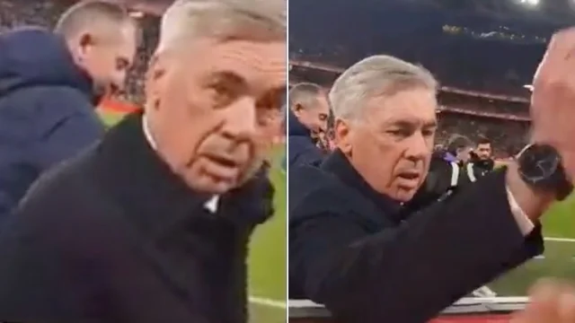 Un tifoso gli chiede un chewing gum: la reazione di Ancelotti