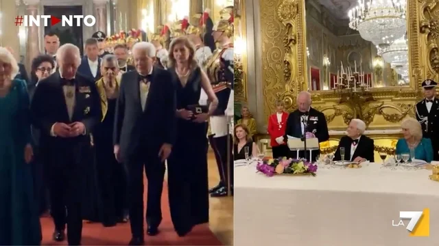 Carlo III rende omaggio a Mattarella con un discorso in italiano durante la cena di gala al Quirinale