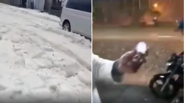 Forte temporale e violente grandinate si abbattono su Cremona: le immagini