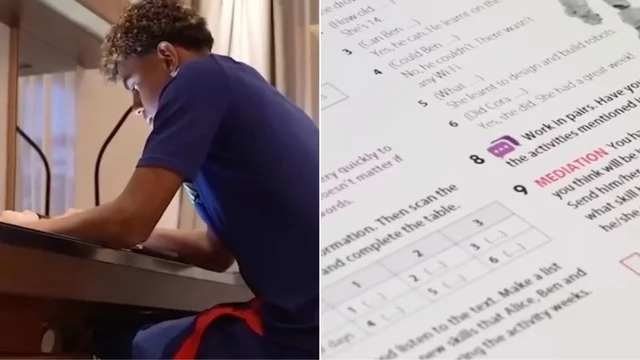 Europei 2024, Lamine Yamal finisce i compiti prima della partita con l'Italia: il video