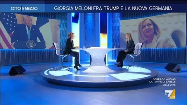 Giorgia Meloni fra Trump e la nuova Germania- Otto e Mezzo - Puntata del 24/2/2025