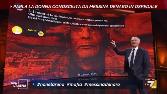 Giletti mostra l'ultimo messaggio di Messina Denaro all'amica