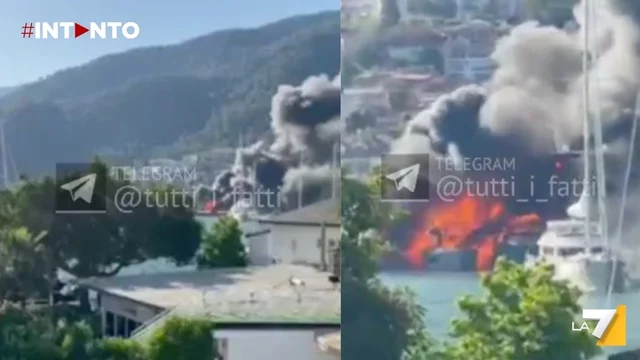 Turchia, yacht in fiamme al porto di Karagozler: si sospetta un guasto elettrico