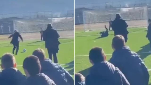 Il sindaco tira il rigore ma si trasforma in una papera clamorosa: il video è virale