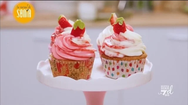Cupcake vaniglia e fragole