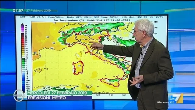 Le previsioni del tempo del 27 febbraio