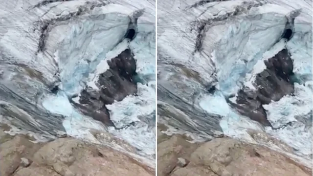 Marmolada, ecco il punto in cui si è staccato il blocco di ghiaccio