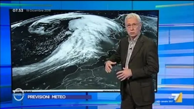 Il meteo del 19 dicembre