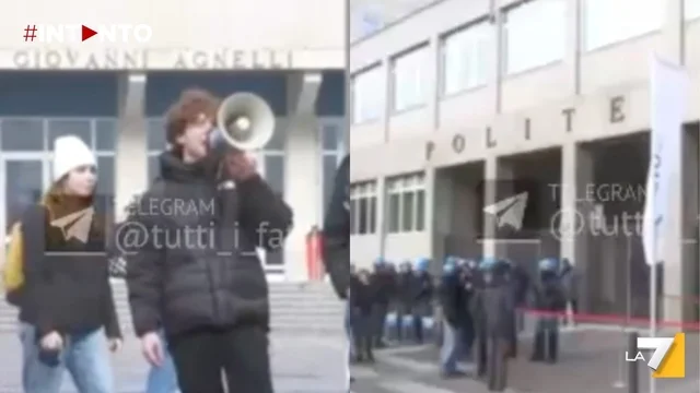 Tensioni al Politecnico di Torino: studenti protestano contro la visita di Tajani