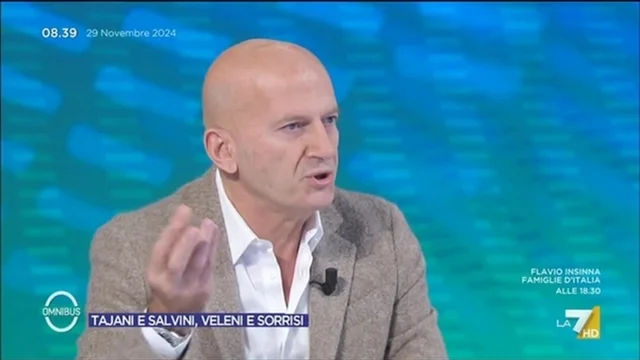 Tajani e Salvini, veleni e sorrisi - Omnibus, 29/11/2024