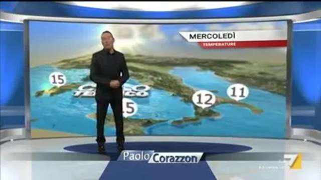 Il meteo della sera del 11 dicembre