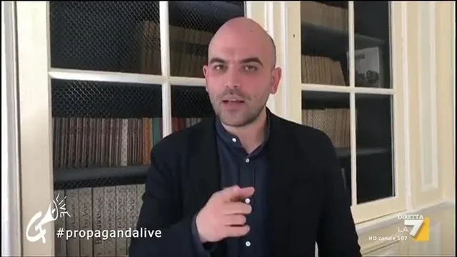 Propaganda Live - Roberto Saviano commenta l'arresto di Mimmo Lucano