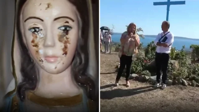 La storia della Madonna di Trevignano che 'lacrima' sangue e la veggente in fuga