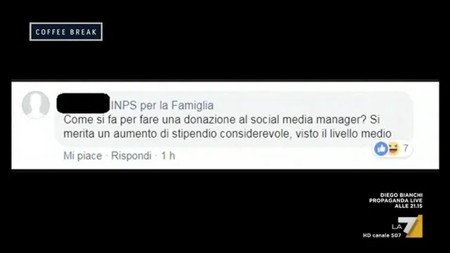 Il social media manager di INPS che 'blasta' la gente