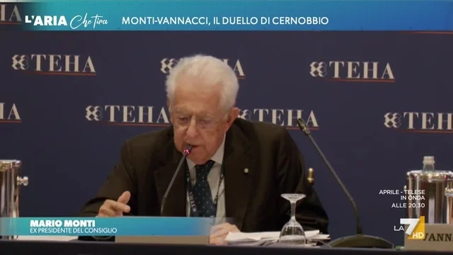 Monti - Vannacci, il duello di Cernobbio