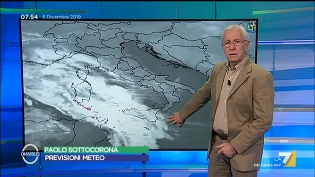 Previsioni del tempo - 05/12/2019