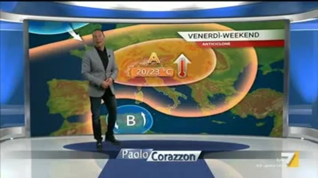 Il meteo della sera del 22 marzo