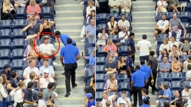 US Open, il momento in cui il tifoso viene cacciato per aver urlato insulti razziali legati a Hitler
