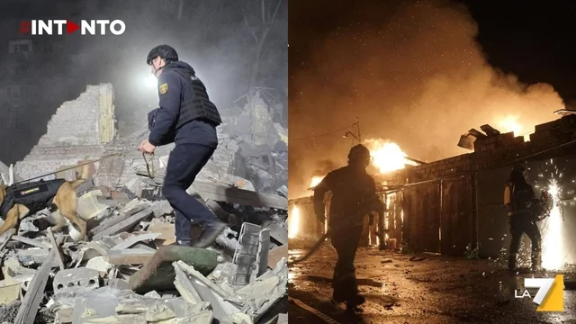 Kiev sotto attacco russo: morti e feriti, si scava tra le macerie in cerca di superstiti