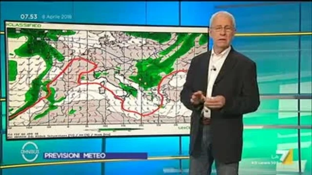 Il meteo del 8 aprile