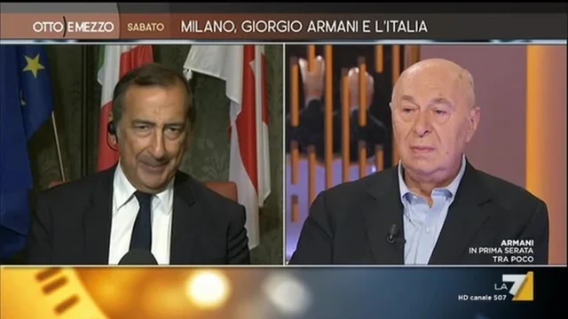 Milano, Giorgio Armani e l'Italia - Otto e Mezzo Sabato - Puntata del 26/09/2020